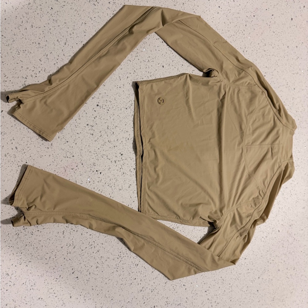 lululemon athletica Long Sleeve Top in Tan